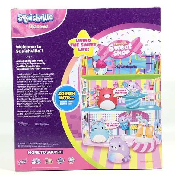 Squishmallows 12" Squishville Sweets Shop Playset With 2 Minis Priya & Tres’zure - Picture 6 of 16